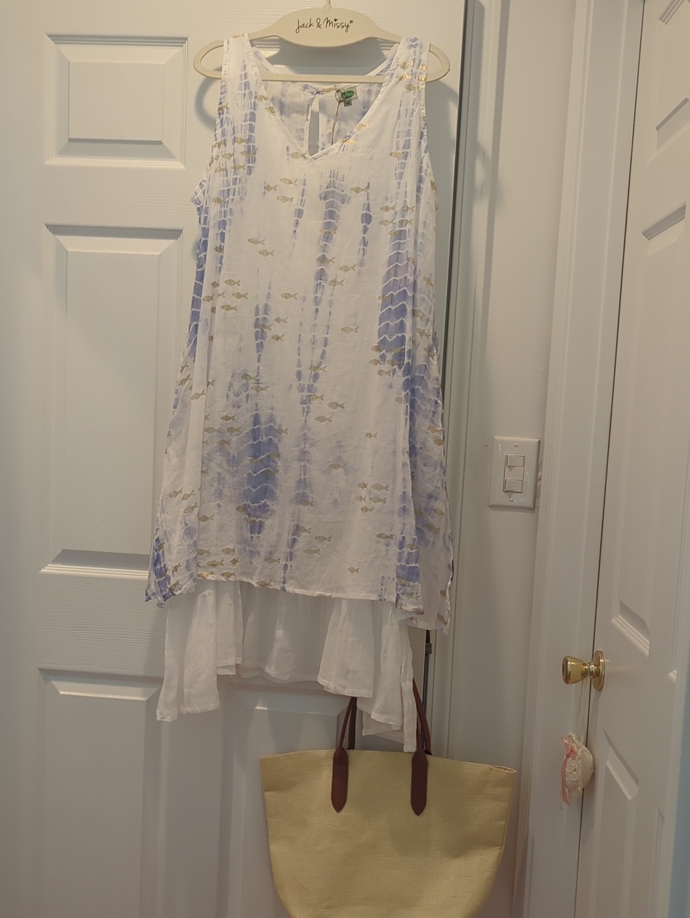 Summer Dress Or Coverup & Bag